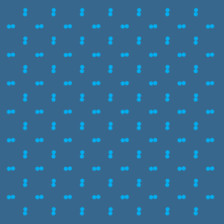 Blue dot pattern. Abstract geometric grid. Repetitive blue dots. Minimalist background design.のイラスト素材