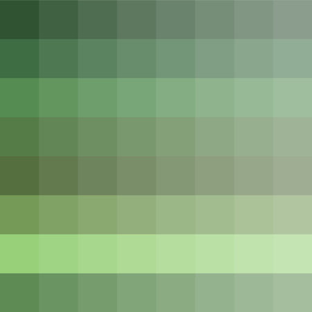 Sage green palette. Muted shade chart. Natural color scheme. Vector tone transition. EPS 10.のイラスト素材