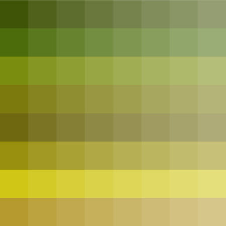 Olive yellow palette. Earth tone colors. Khaki gradient swatch. Vector shade chart. EPS 10.のイラスト素材