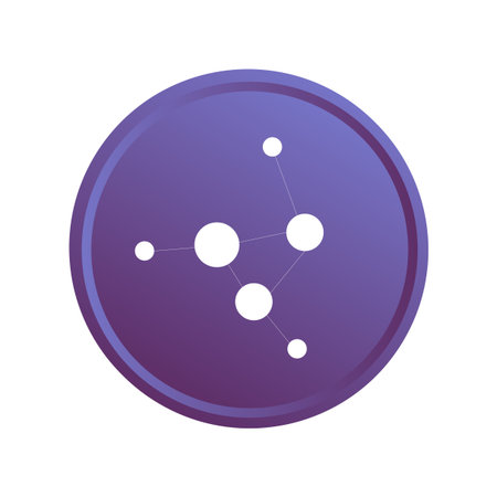 Data points icon. Network connection symbol. Abstract vector pattern. Technology sphere shape. EPS 10.のイラスト素材