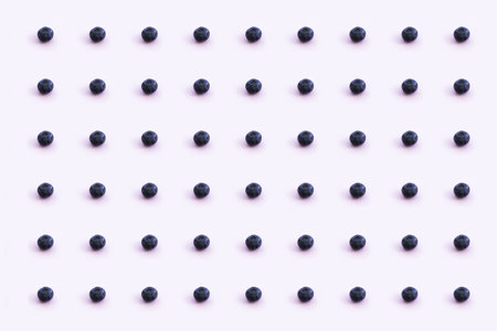 Blueberry pattern of the straight lines on the pink background