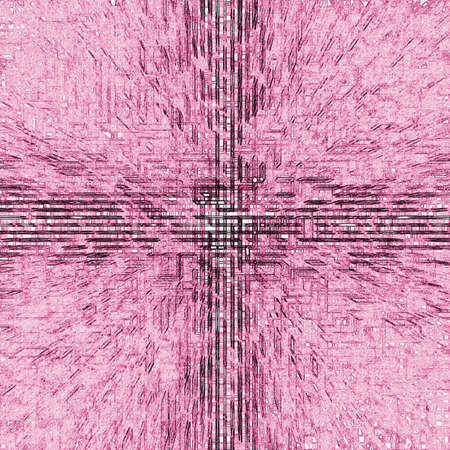Abstract pink techno background, abstract illustration with colorful spots in nature style. Design for posters, banners, wallpapers.の写真素材