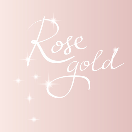 rose gold backround sparkling flourish script letteringのイラスト素材