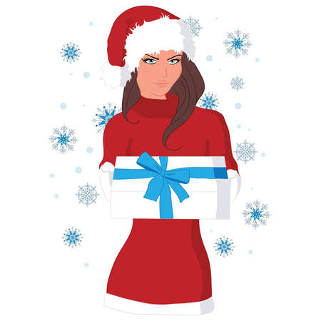 Christmas girlのイラスト素材