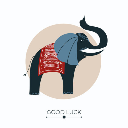 Elephant lucky charmのイラスト素材