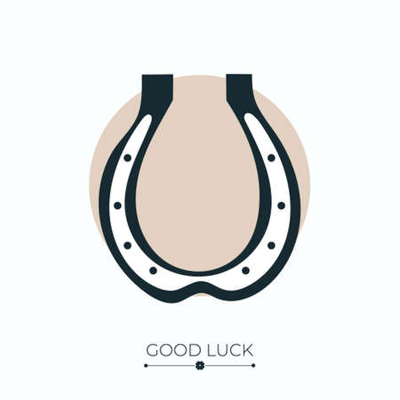Horseshoe lucky charmのイラスト素材