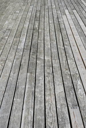 Aged gray wooden terrace floorの写真素材