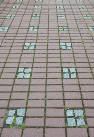 Background from street sett with granite stonesの写真素材