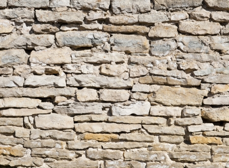 Limestone wall on a bright sunny day as backgroundの写真素材