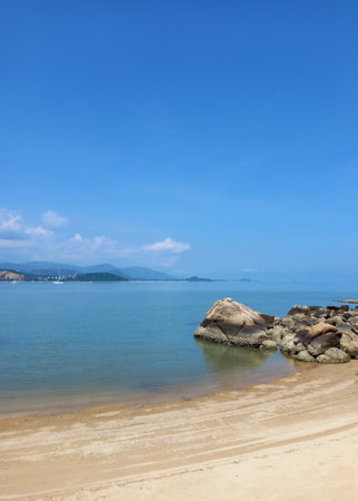 Beautiful beach and sea in summer season at Phuket, Thailandの写真素材