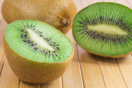 Berries kiwi. Two halves and one wholeの写真素材