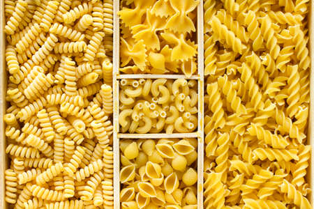 Various types of pastaの写真素材