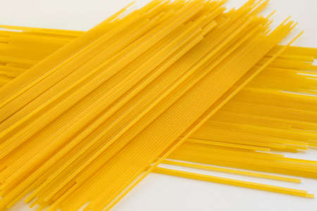 Noodles on a white backgroundの写真素材