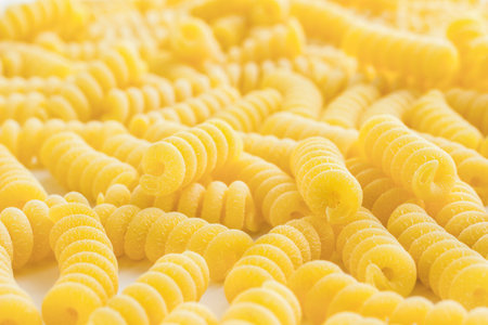 Pasta in the form of spiralsの写真素材