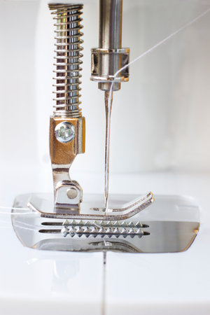 Metal foot of the sewing machineの写真素材