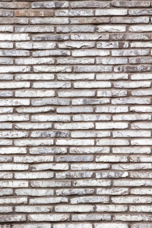 White brick wall. Close up. Background.の写真素材