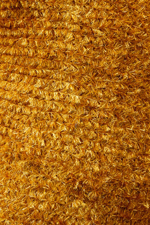 Garland of gold foil. Background for textの写真素材