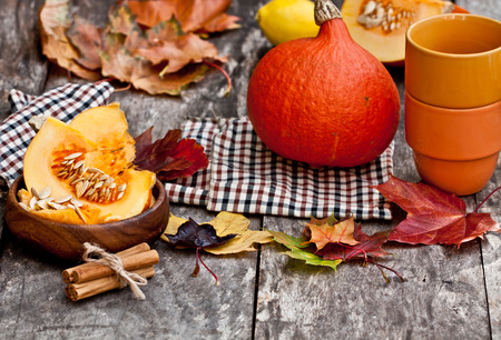 still life in autumn color styleの写真素材