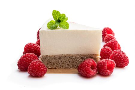Diabetes  approved no sugar cheese cake made from stevia and berryの写真素材