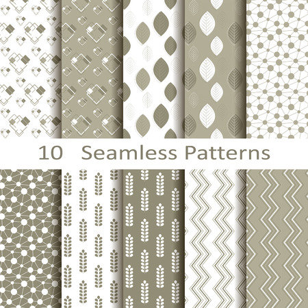  Set of ten seamless patternsのイラスト素材