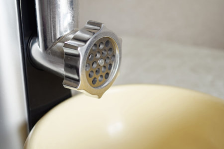 Close up of a clean electric grinder.