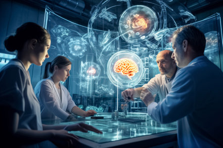 Research team discusses breakthroughs in brain decoding techniques. Group of scientists revolutionizes comprehension of neural processesの素材