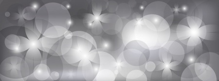 	Gray floral background with bright lightのイラスト素材