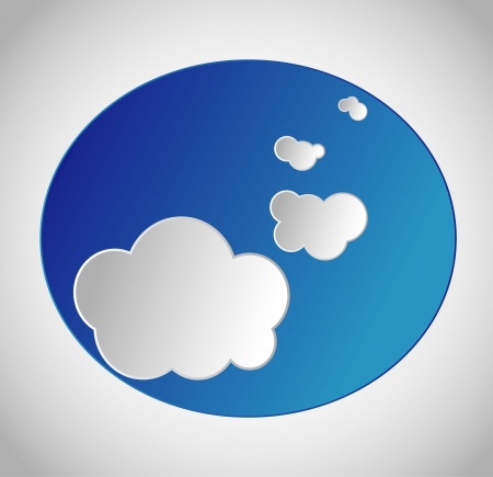 	Abstract background with cloudsのイラスト素材