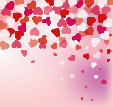 vector background with hearts, Valentine's Day, Women's Dayのイラスト素材