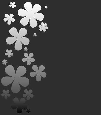 Gentle vector background with flowersのイラスト素材