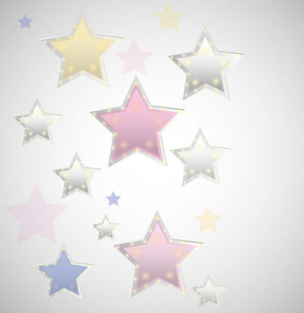 Vector three-dimensional star, templateのイラスト素材