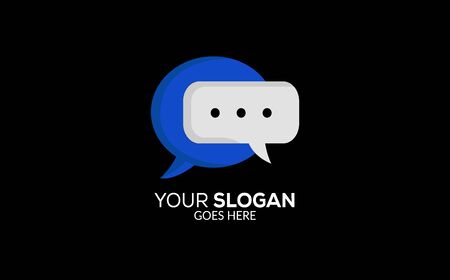 talk logo template for apps chattingのイラスト素材