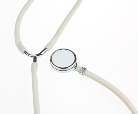 Stethoscope isolated on a white backgroundの写真素材