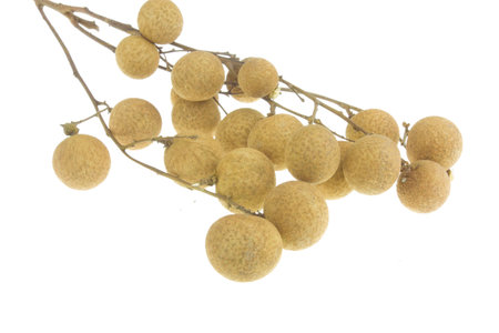 Tropical fruits longan isolated on a white background