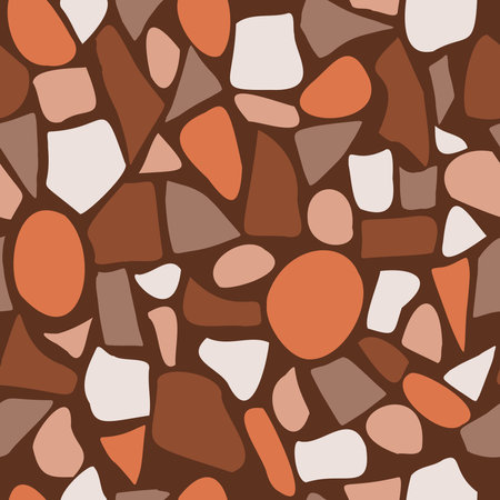 Terraazzo abstract texture vector seamless pattern backgroundのイラスト素材