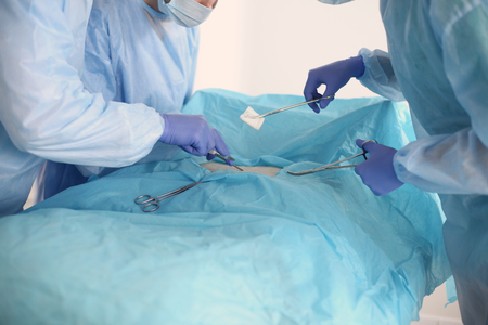 Surgery team in the operating room .の写真素材