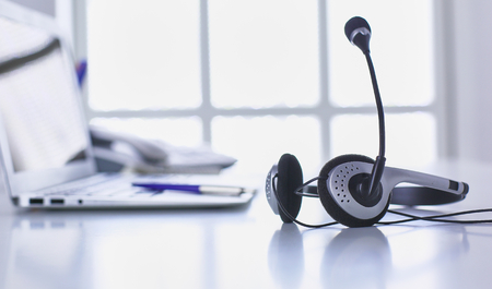 Communication support, call center and customer service help deskの写真素材