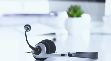 Communication support, call center and customer service help deの写真素材