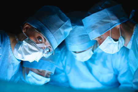 Surgery team in the operating roomの写真素材