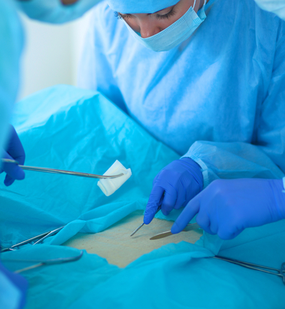 Young surgery team in the operating room .の写真素材