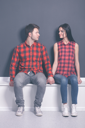 young lovely coupleの写真素材