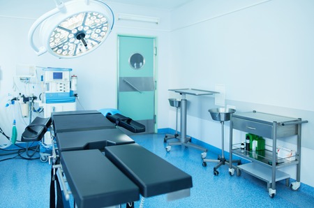 Interior of operating room in modern clinic.の写真素材