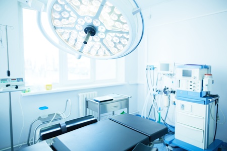 Interior of operating room in modern clinicの写真素材