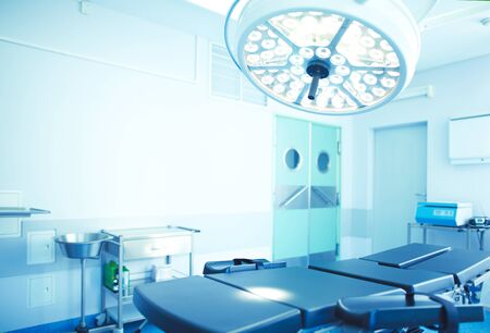 Interior of operating room in modern clinic.の写真素材