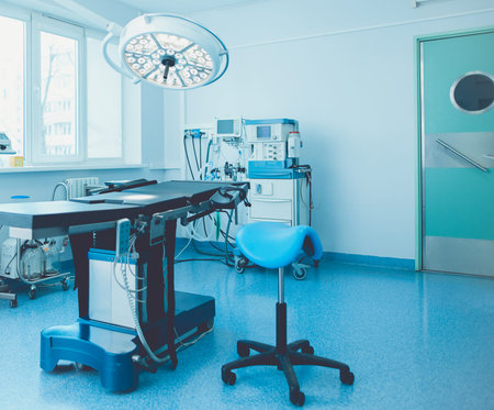 Interior of operating room in modern clinic