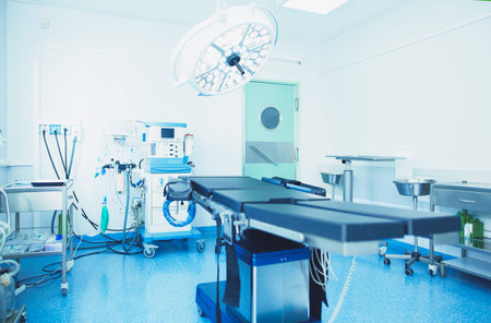 Interior of operating room in modern clinic