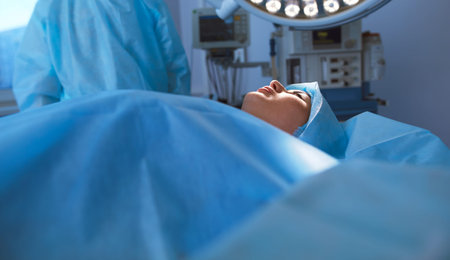 Interior of operating room in modern clinic