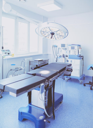 Interior of operating room in modern clinicの写真素材