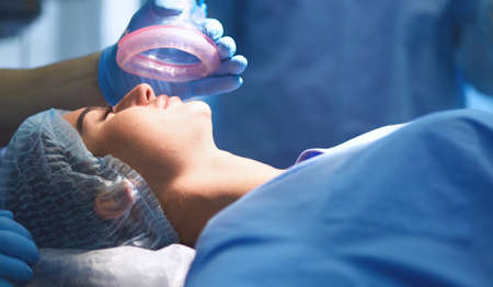 Team surgeon at work in operating roomの写真素材