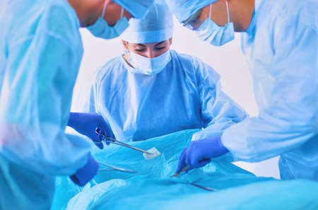 Surgery team in the operating roomの写真素材